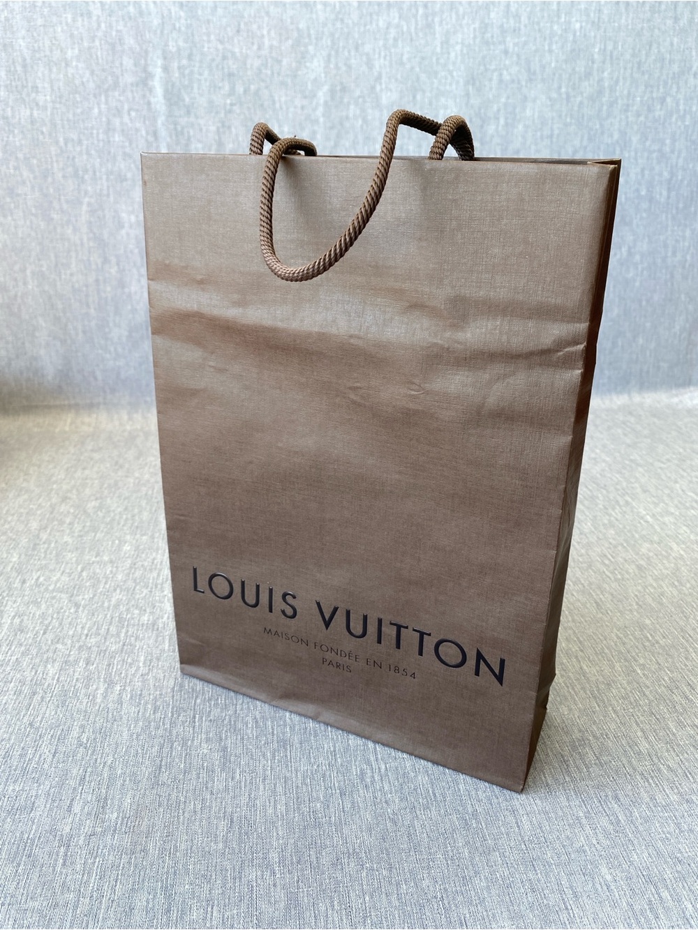 Authentic Louis Vuitton | Brown Shopping Bag with Black Logo